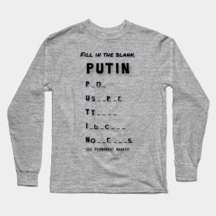 Putin Long Sleeve T-Shirt